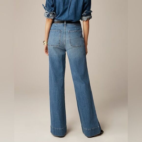 NWT J CREW Full-length slim-wide jean in 1996 semi-stretch - Picture 5 of 13